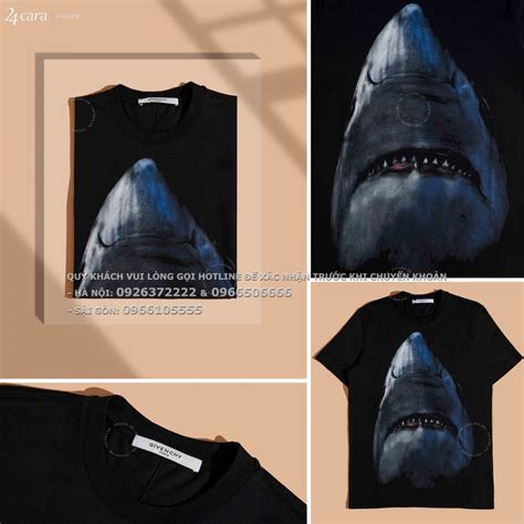 givenchy rose tee|Givenchy shark tee.